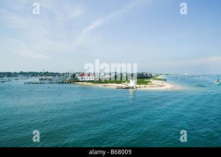 Brant Point Lighthouse su Nantucket Island, Massachusetts, STATI UNITI D'AMERICA Foto Stock