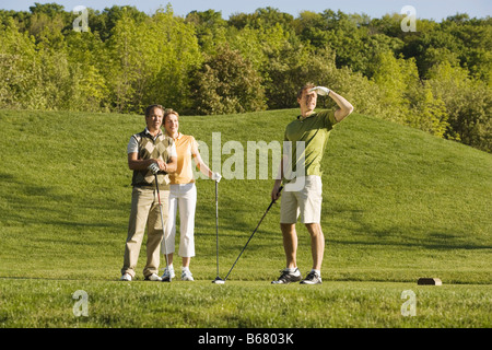Gruppo di persone il golf Foto Stock