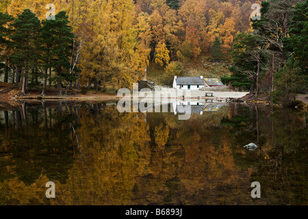 Loch un Eilein Visitor Center Foto Stock