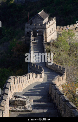 Cina vicino a Pechino la Grande Muraglia di Mutianyu della Cina Foto Stock