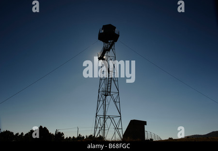 Una torre di avvistamento in Spagna. Foto Stock