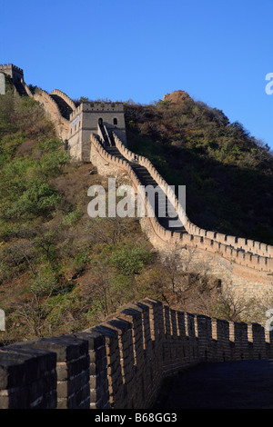 Cina vicino a Pechino la Grande Muraglia di Mutianyu della Cina Foto Stock