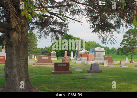 Cimitero nel midwestern Stati Uniti Foto Stock
