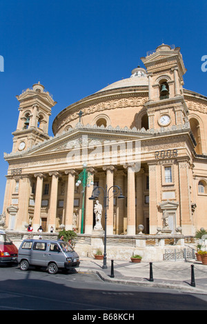 Chiesa Parrocchiale dell'Assunzione della Beata Vergine Maria, conosciuto anche come chiesa di Santa Maria, Mosta, Malta Foto Stock