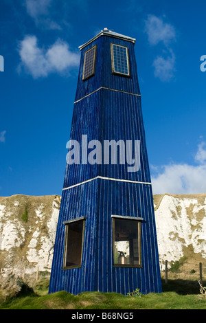 Samphire Hoe Tower Foto Stock