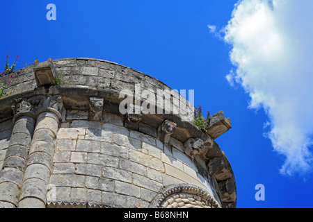 Chiesa di Saint Pierre (11-12secolo), Chauvigny, Poitou, Francia Foto Stock