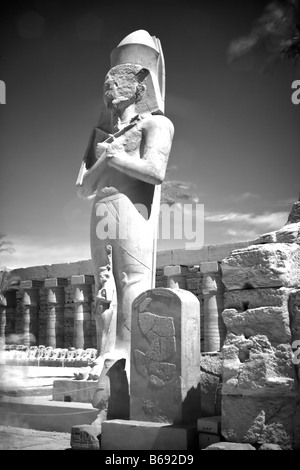 Colosso di Ramses II (fotografia a raggi infrarossi) Foto Stock