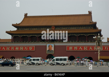 Porta della Pace Celeste Tiananmen Foto Stock