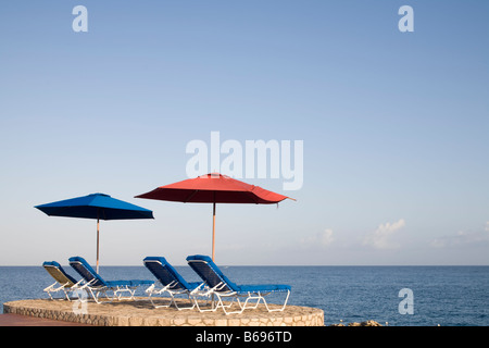 Giamaica Negril Rockhouse hotel lungo il mare dei Caraibi Foto Stock