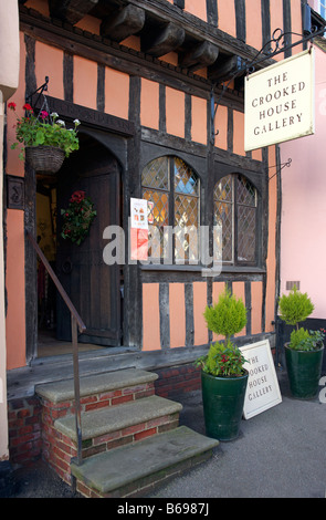 Crooked House Gallery Lavenham Foto Stock