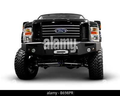 Nero Ford Super Duty carrello Foto Stock