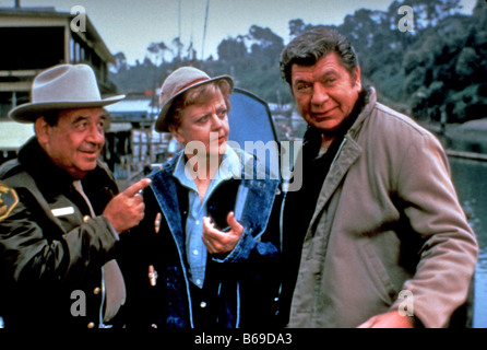 Omicidio scrisse UK serie TV con Angela Lansbury e Tom Bosley a sinistra Foto Stock