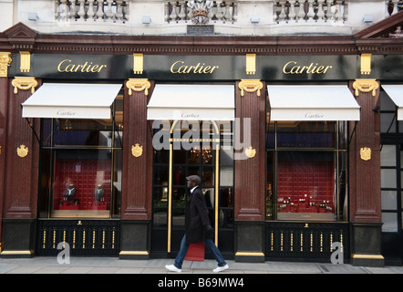 Cartier store in New Bond Street, Londra Foto Stock