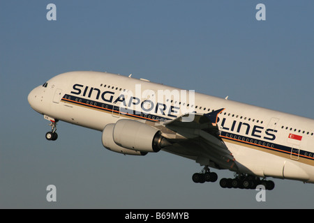 Singapore Airlines A380 Foto Stock