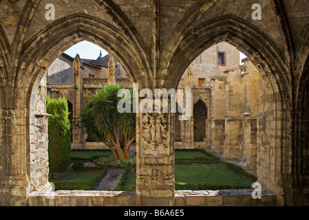 I Chiostri in cataro Cathédrale Saint-Just-et-Saint-Pasteur de Narbonne costruito 1272, Narbonne, Languedoc-Roussillon, Francia Foto Stock