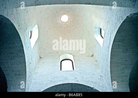 Soffitto a cupola del Trullo-style chiesa di Sant'Antonio; Alberobello, provincia di Bari Regione Puglia Italia meridionale Foto Stock