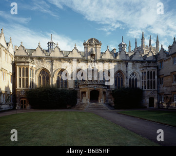 Oriel College Oxford Quad anteriore Foto Stock