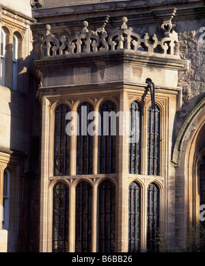 Oriel Window Oriel College Oxford Quad anteriore Foto Stock