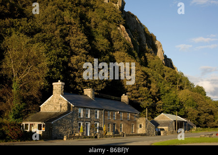 Gli alpinisti bed and breakfast casa di Eric Jones veterano scalatore alpinista Tremadog Snowdonia Galles del Nord Foto Stock