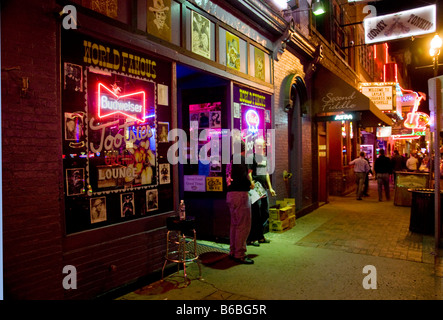 Del Tootsie Orchid Lounge country music bar su Broadway in Nashville Tennessee Foto Stock