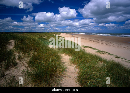 Druridge Bay, vicino Cresswell, Northumberland Foto Stock