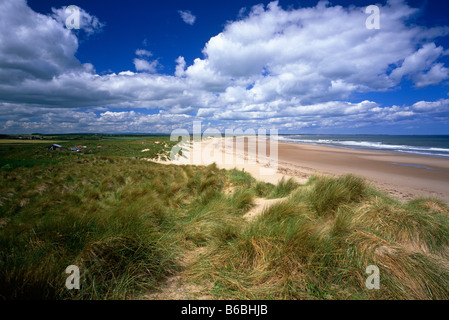 Druridge Bay vicino Cresswell, Northumberland Foto Stock