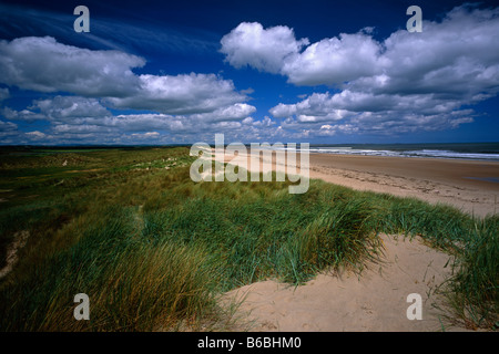 Druridge Bay vicino Cresswell, Northumberland Foto Stock