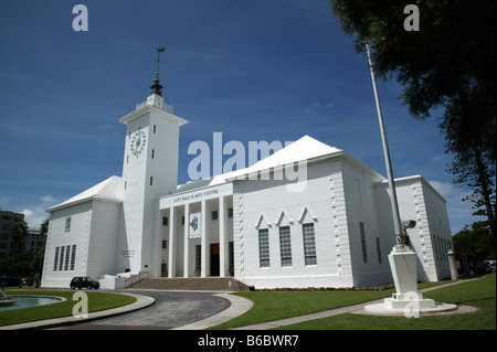 Vista del Municipio e il Centro delle Arti, Hamilton, Berrmuda Foto Stock