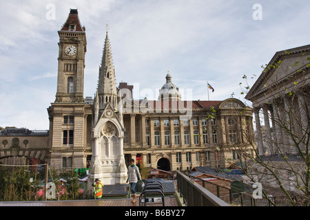 Francoforte Il Mercatino di Natale a Victoria Square Birmingham Foto Stock