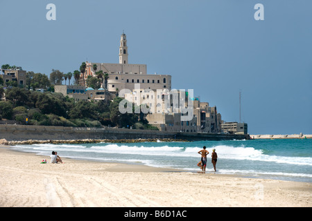 Spiaggia di Jaffa CITTÀ VECCHIA TEL AVIV ISRAELE Foto Stock