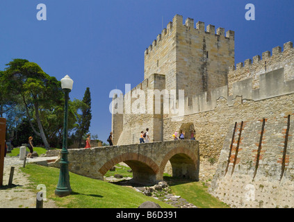 Castelo de São Jorge, Lisbona Lisboa Portogallo Foto Stock