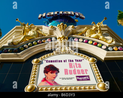 Strip di Las Vegas Casino' Harrah's Foto Stock