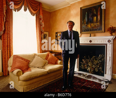 Michael Heseltine, politico conservatore a casa Foto Stock