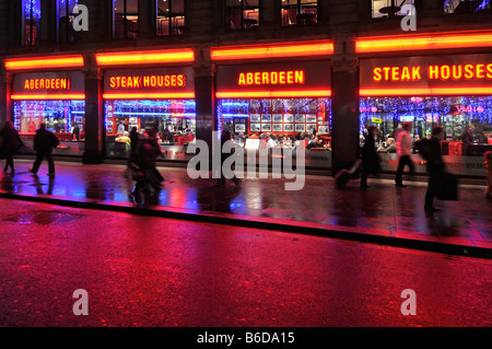 London West End Aberdeen Steak Houses locali in Coventry Street Leicester Square Foto Stock