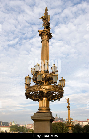 GOLDEN MUSE colonna la sala concerti Rudolfinum CITTÀ VECCHIA Staré Mesto Praga REPUBBLICA CECA Foto Stock