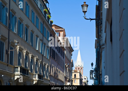 Roma scorcio di Via del Babuino Foto Stock