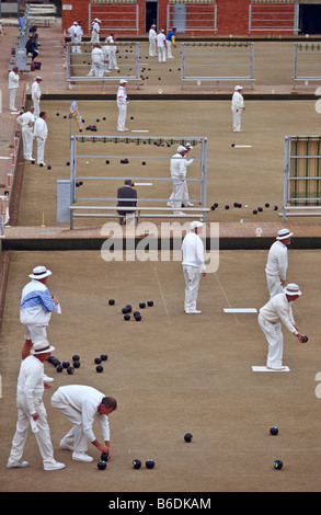 Lawn Bowls, Australia Foto Stock