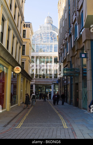 Barton shopping arcade da St Annes Square Manchester Foto Stock