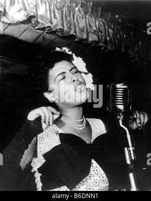 BILLIE HOLIDAY - US cantante jazz Foto Stock