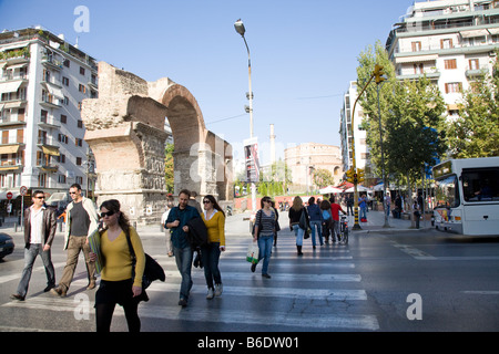 Kamara e rotonda Salonicco Grecia Foto Stock