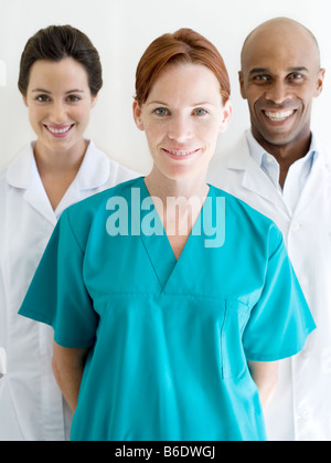 Il personale medico. Medico chirurgo e medici. Foto Stock