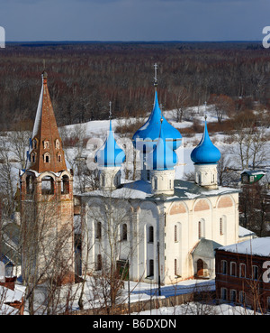 Vista su Gorohovets da San Nicola monastero, Gorohovets, Vladimir regione, Russia Foto Stock