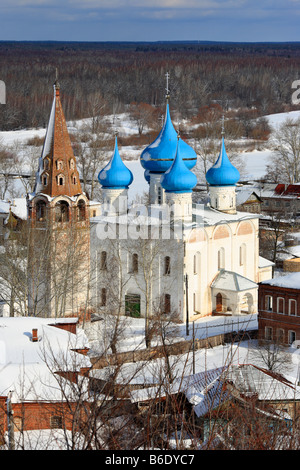 Vista su Gorohovets da San Nicola monastero, Gorohovets, Vladimir regione, Russia Foto Stock