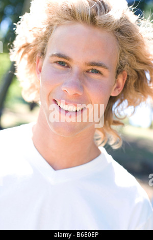 Uomo felice Foto Stock