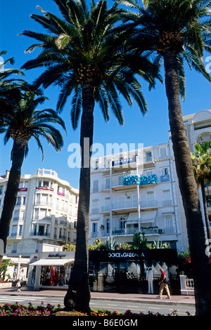 Hotel facciata decorata per il Cannes Film Festival Foto Stock