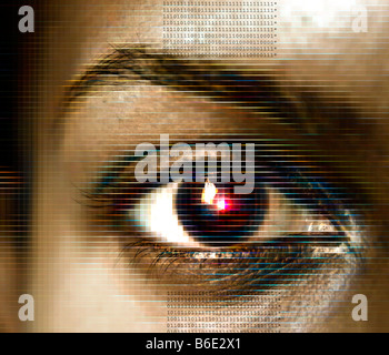 La biometria, concettuale computer artwork Foto Stock