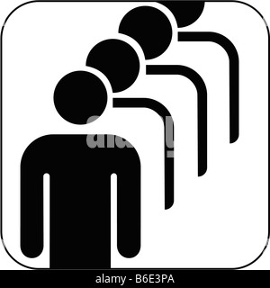 Maschio simbolo coda contro uno sfondo bianco Foto Stock