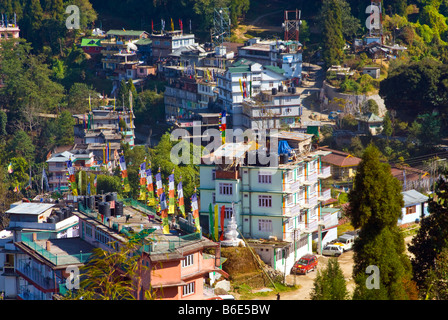 La città di ortografia, Sikkim, India Foto Stock