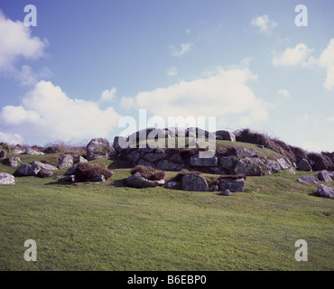 Bants Carn sepoltura camera, un preistorico sepoltura camera su Halangy giù St Marys Isole Scilly Cornwall Regno Unito Foto Stock