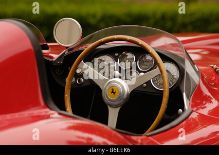 1953 Ferrari Scaglietti spyder vista dashboard Foto Stock
